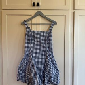 Abercrombie & Fitch Blue Checkered Women’s romper
